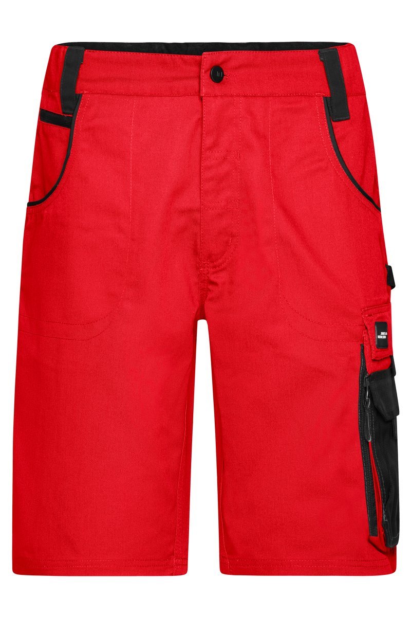 James&Nicholson Robuste Workwear Bermudas "STRONG" mit CORDURA®, Black/Carbon 42, JN835
