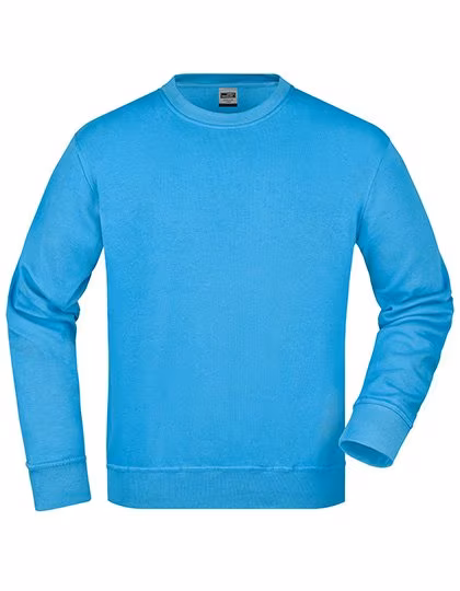 James&Nicholson Felpa Girocollo in Cotone-Poliestere, Wine XS, JN840
