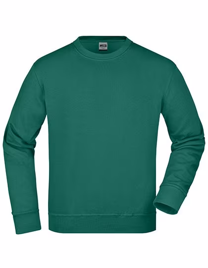 James&Nicholson Sweat-shirt col rond en Coton-Polyester, Dark Green 6XL, JN840