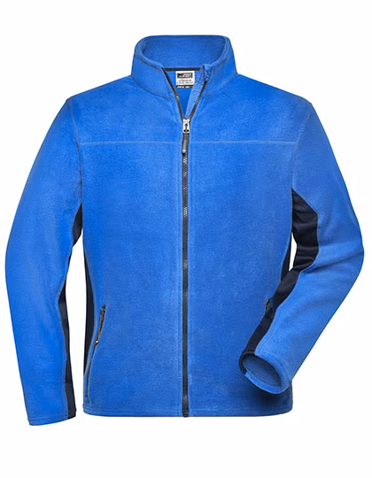 James&Nicholson Veste polaire « STRONG » avec inserts softshell, Royal/Navy XXL, JN842