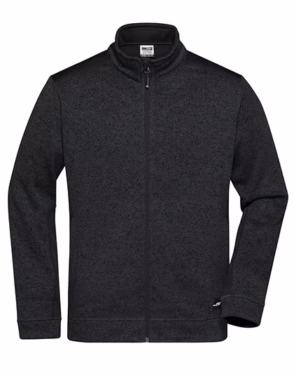 James&Nicholson Knitted Workwear Fleecejacke "STRONG, Navy/Navy M, JN862