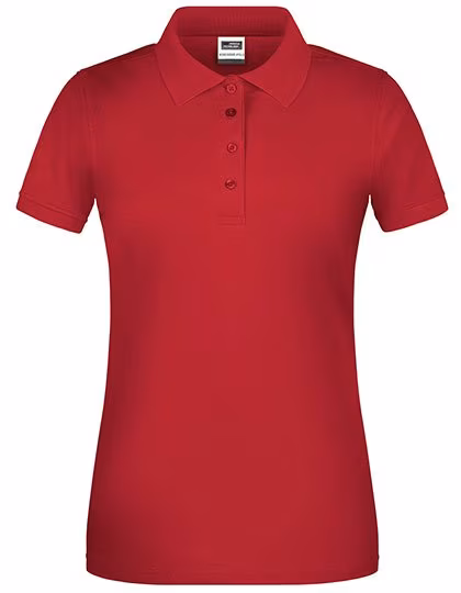James&Nicholson Bio-Workwear Polo Summer Collection für Damen, Red XL, JN873