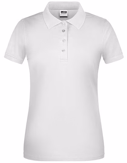 James&Nicholson Ladies´ Bio Workwear Polo White XXL (JN873), JN873
