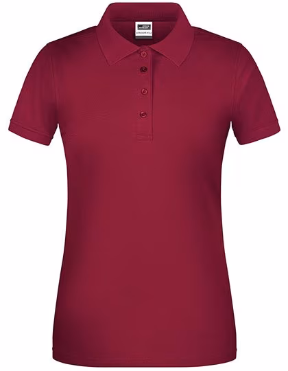 James&Nicholson Bio-Workwear Polo Summer Collection für Damen, Wine XL, JN873