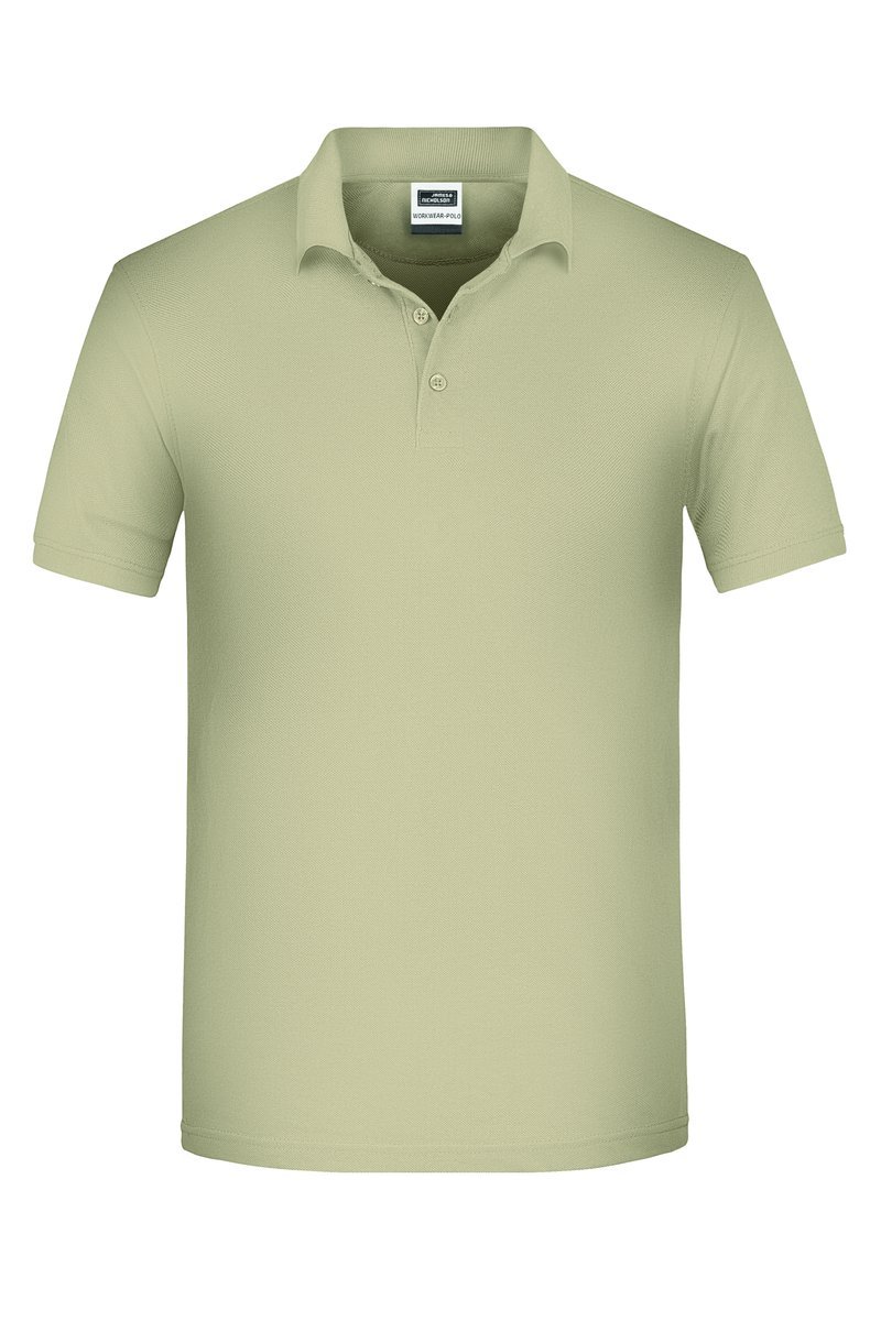 James&Nicholson Bio Workwear Polo mit Knopfleiste für Herren, Aqua XS, JN874