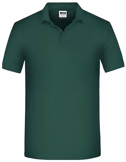 James&Nicholson Men´s Bio Workwear Polo Dark Green S (JN874), JN874