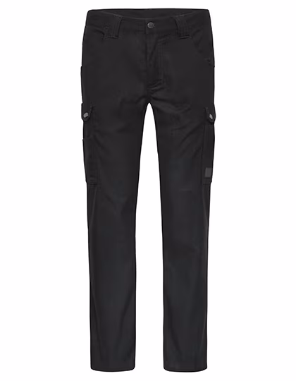 James&Nicholson Cargo Trousers with BIONIC FINISH®ECO, Black 25, JN877