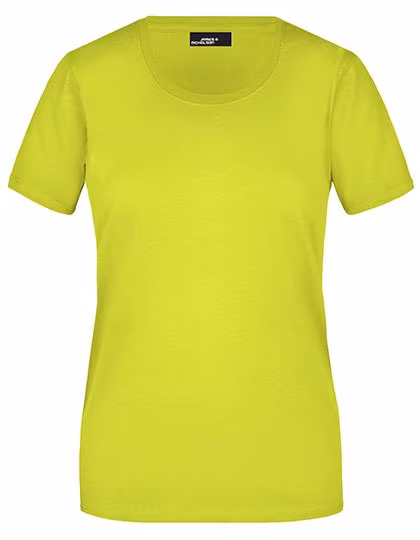James&Nicholson Basic-T-Shirt 100% Cotone da Donna, Light Yellow L, JN901