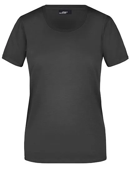 James&Nicholson Basic-T-Shirt 100% Baumwolle für Damen, Black 3XL, JN901