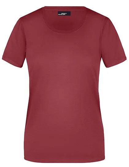 James&Nicholson Basic-T-Shirt 100% Baumwolle für Damen, Wine XXL, JN901