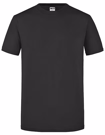 James&Nicholson T-shirt col rond Slim Fit en Coton pour homme, Graphite (Solid) S, JN911