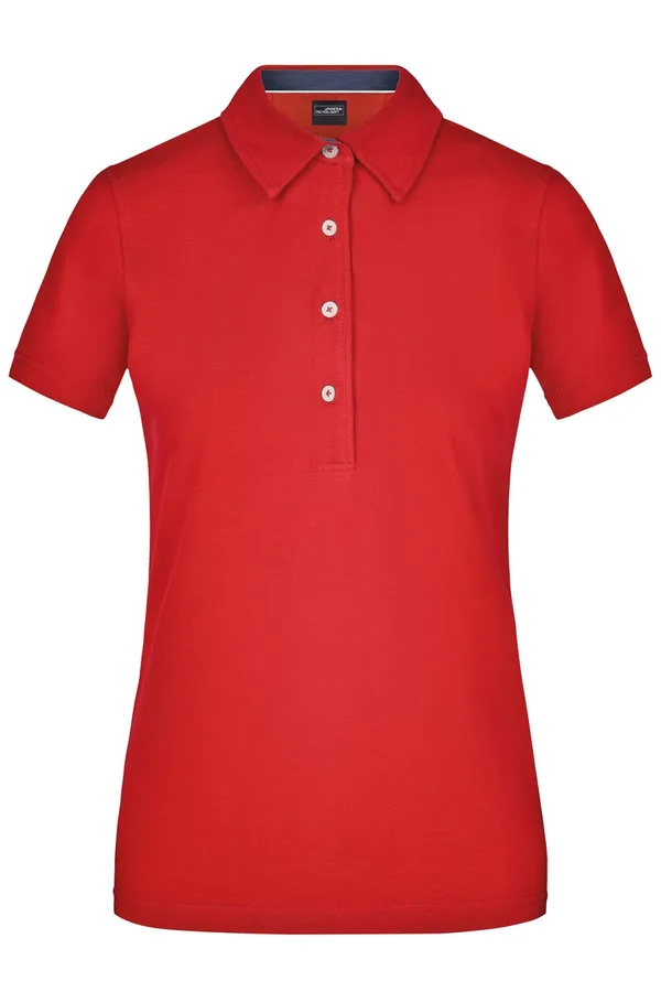 James&Nicholson Ladies´ Plain Polo Navy/Red S (JN969), JN969