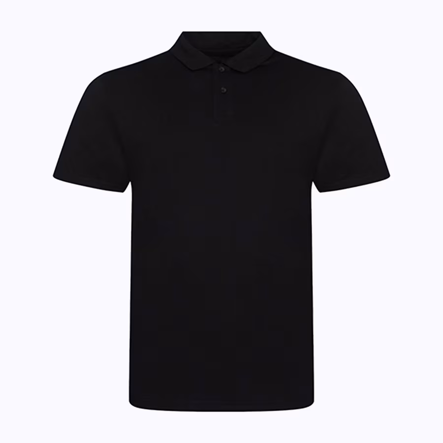 Just Polos Tri-Blend Poloshirt mit Slim Fit, Solid Black S, JP001