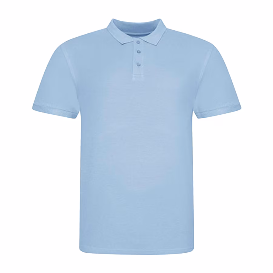 Just Polos Slim Fit Polo-Shirt, Sky Blue M, JP100