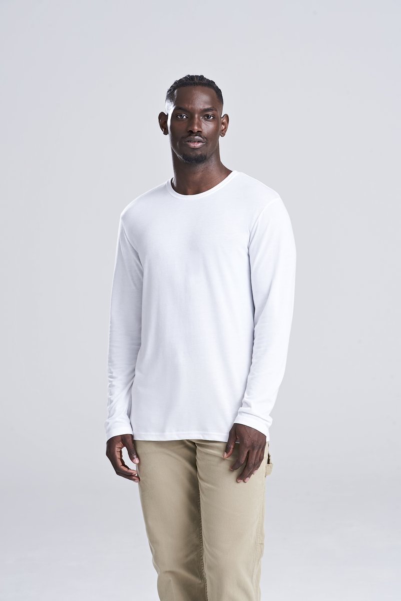 Langarm-T-Shirt aus Tri-Blend-Material