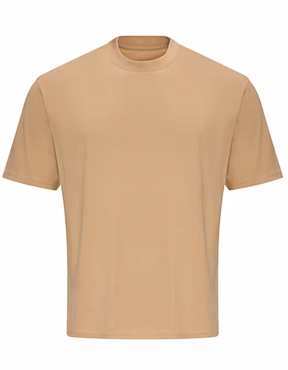 Just T's Oversize T-Shirt aus gekämmter Baumwolle, Desert Sand L, JT009