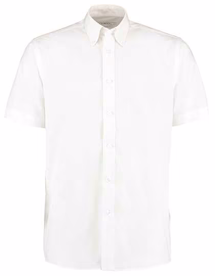 Kustom Kit Klassisches Workforce Hemd kurzarm bügelleicht, White 41/42 (L/16-16H), K100