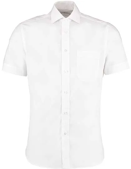 Kustom Kit Bügelfreies Herren Hemd Klassischer Schnitt, White 47 (XXL/18H), K115