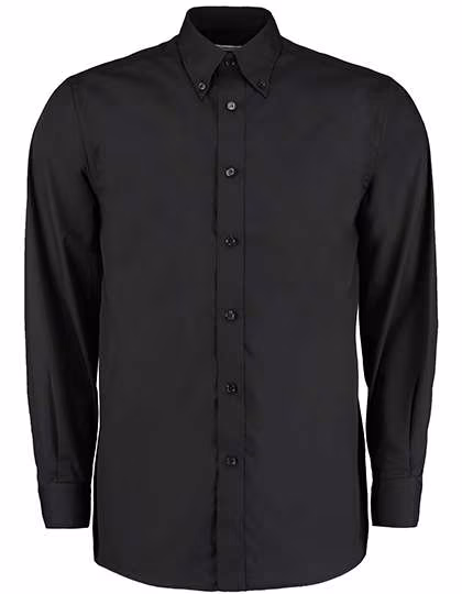 Kustom Kit Chemise Business classique manches longues Coton-Polyester, Black 37 (S/14H), K140