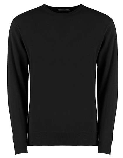 Kustom Kit Arundel Crew Neck Pullover Regular Fit, Black XS, K253