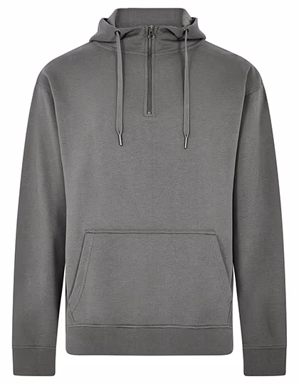 Kustom Kit Regular Fit 1/4 Zip Hoodie Baumwolle, Dark Grey XS, K336