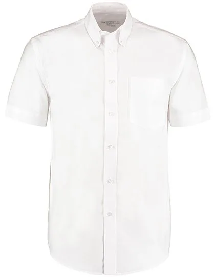 Kustom Kit Oxford Hemd kurzarm Baumwollmix für Herren, White 41 (16), K350