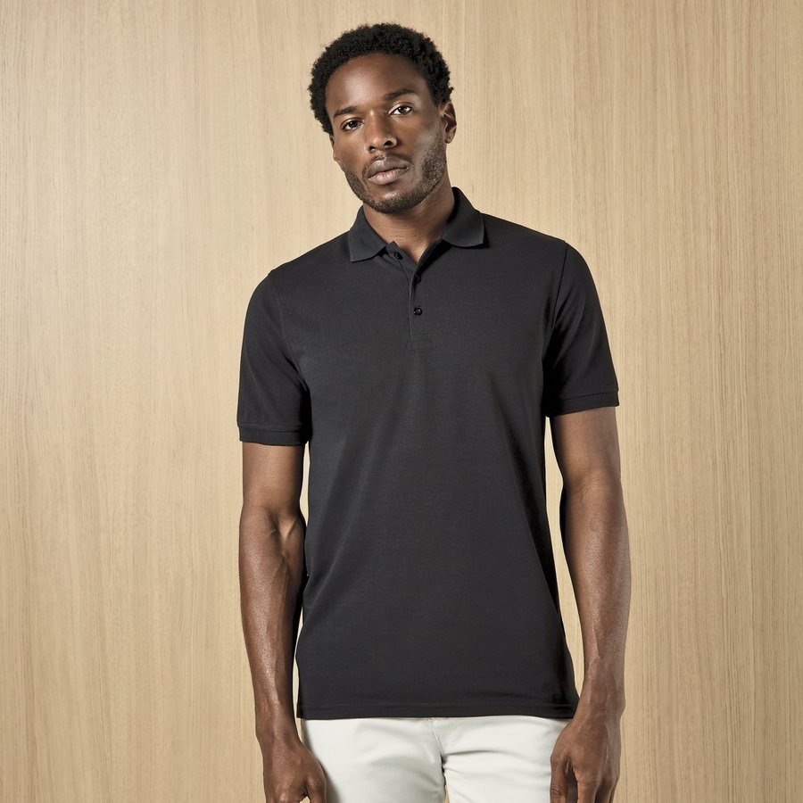 Kustom Kit Slim Fit Heavy Weight Polo-Shirt, Black XS, K408
