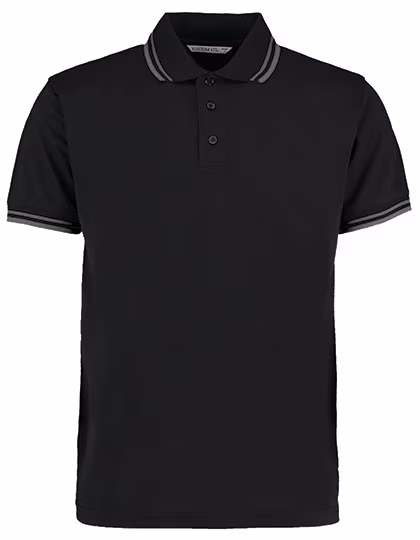 Kustom Kit Polo Classic Fit avec col Tipped, Graphite (Solid)/White M, K409