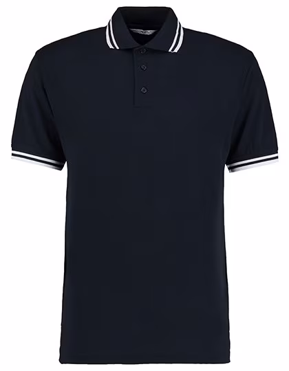 Kustom Kit Classic Fit Polo mit Tipped Collar, Navy/White XL, K409