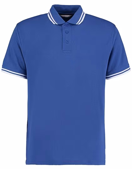Kustom Kit Polo Classic Fit con Tipped Collar, Royal/White S, K409