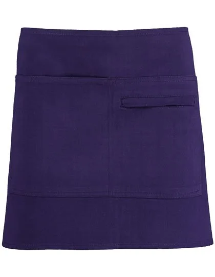 Bargear Cotton Apron Short Superwash® with Pockets, Purple 69 x 38 cm, K513