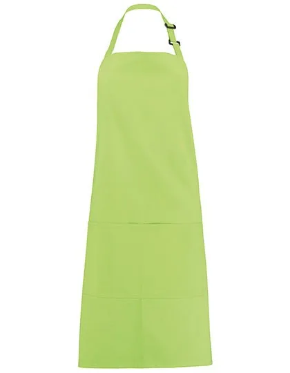 Bargear Grembiule con pettorina Superwash® 60º con tasche, Lime One Size, K515
