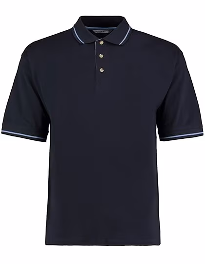 Kustom Kit Polo Classica con Risvolto, Navy/Light Blue XS, K606
