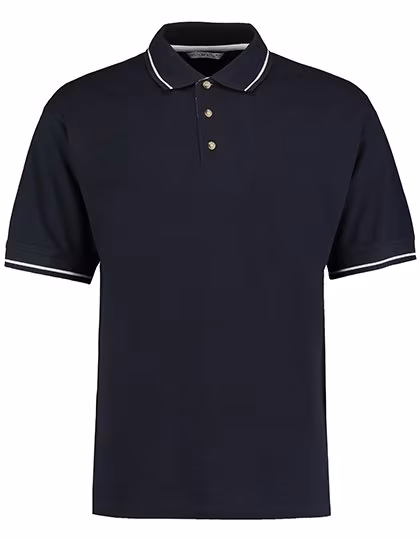 Kustom Kit Klassisches Polo mit Aufschlag, Navy/White L, K606