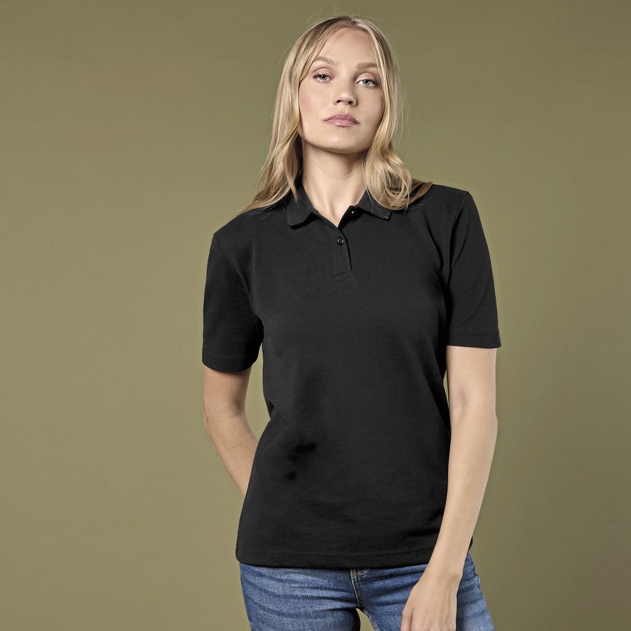 Kustom Kit Polo Regular Fit, 50/50 Baumwolle-Polyester für Damen, Black 34 (8), K722