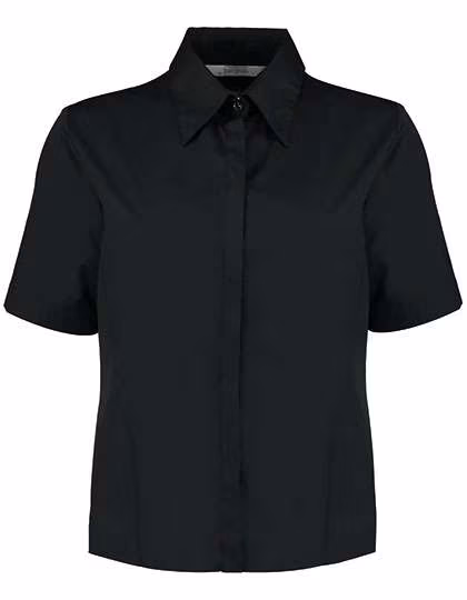 Bargear Camicia Tailored Fit a manica corta da Donna, Black 34 (XS/8), K735