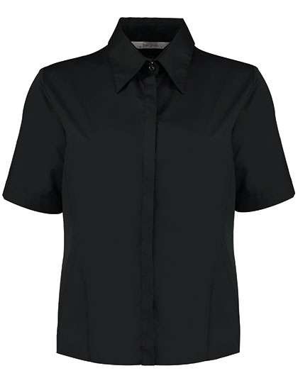 Bargear Tailored Fit Hemd Kurzarm für Damen, Black 34 (XS/8), K735