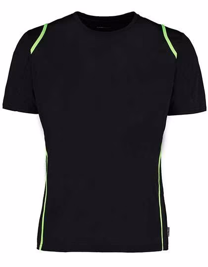Kustom Kit Cooltex® Contrast T-Shirt Regular Fit, Black/Fluorescent Lime XXL, K991