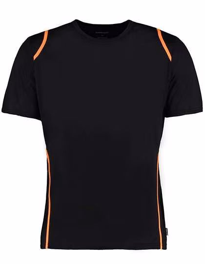 Kustom Kit Cooltex® Contrast T-Shirt Regular Fit, Black/Fluorescent Orange S, K991