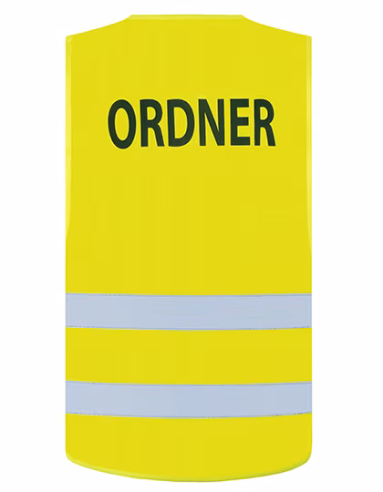 Korntex Safety Vest Passau with Reflective Stripes, Signal Yellow 3XL/4XL, KX010O