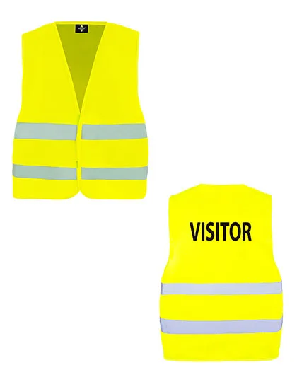 Korntex Sicherheitsweste Passau - Reflexstreifen, verstellbar, Signal Yellow 3XL/4XL, KX010V