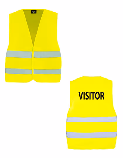 Korntex Gilet di Sicurezza Passau - Strisce Riflettenti, Regolabile, Signal Yellow 3XL/4XL, KX010V
