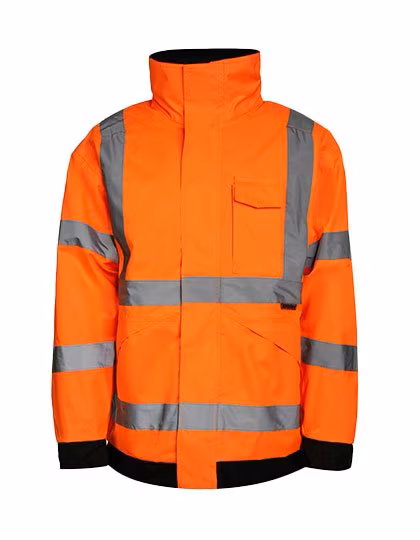 Korntex Hi-Vis Rain Jacket Kaunas, 100% Polyester, Signal Yellow S, KX020