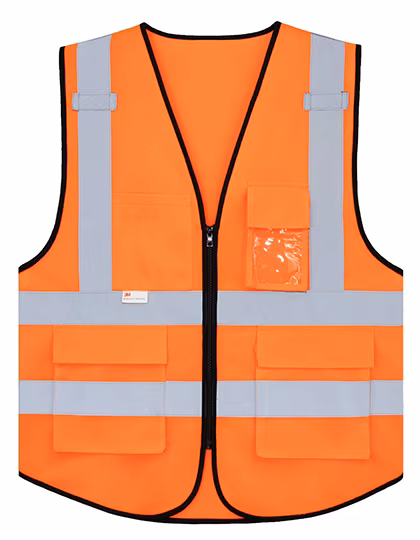 Korntex Multifunktionale Sicherheitsweste "Munich, Signal Yellow L/XL, KX030
