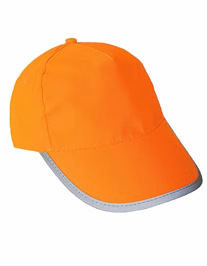 Korntex Cappellino Hi-Vis Montpelier con Riflettori per Bambini, Signal Orange One Size, KX058K