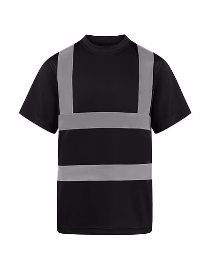 Korntex Hi-Vis Basic T-Shirt Cordoba Polyester, Black S, KX071