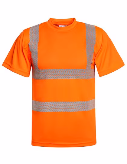 Korntex Hi-Vis T-Shirt mit segmentierten Reflexionsstreifen, Signal Yellow 3XL, KX072