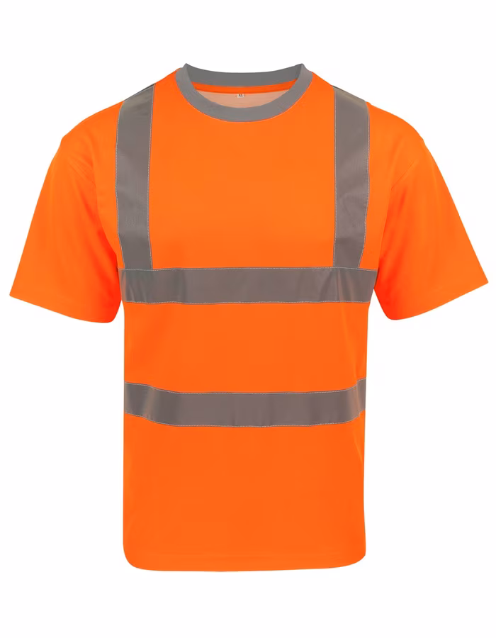 Korntex Hi-Vis T-Shirt Barcelona with Reflectors, Signal Orange 4XL, KX074