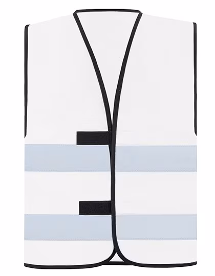 Korntex Gilet di Sicurezza Hi-Vis Dortmund con Strisce Riflettenti, White XXL, KX100