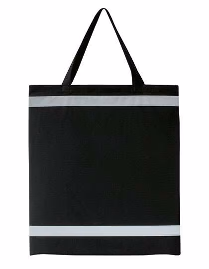 Korntex Warnsac® Reflektierende Einkaufstasche 38x42 cm, Black ca. 38 x 42 cm, KX109
